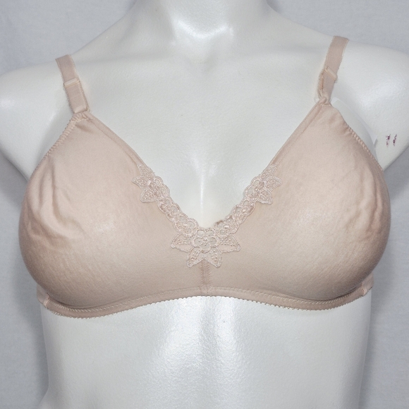 Sears Other - 38C Sears Style 52065 100%‎ Cotton Seamless Wire Free Bra Beige NWT